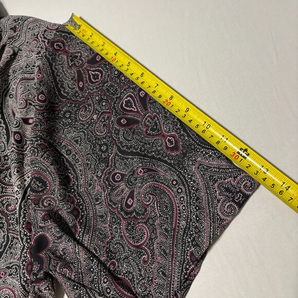 A Personal Touch Vintage Style Paisley Button Front Blouse 3X Made in USA - Picture 11 of 11